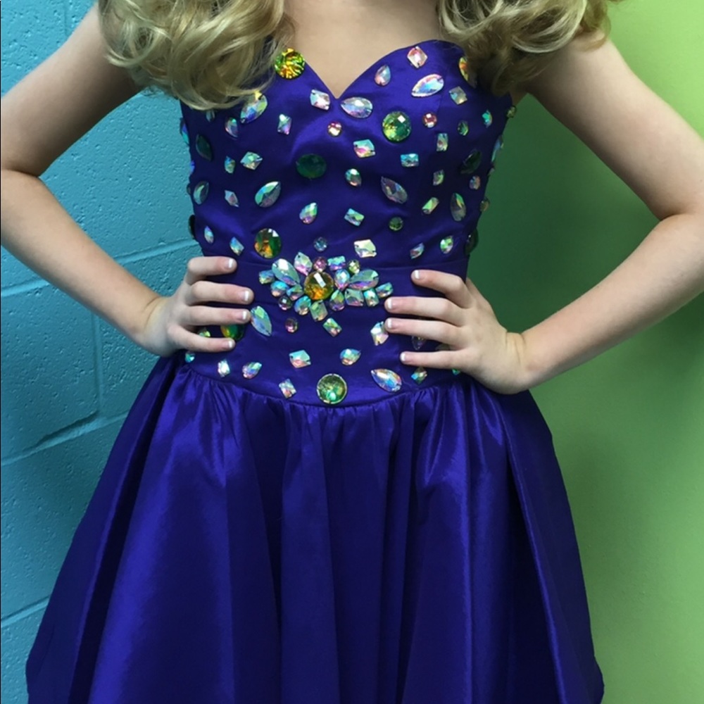 MacDuggal purple dress